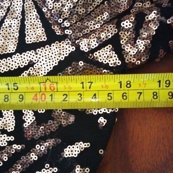 Women's Sequined Romper - Picture 5 of 8